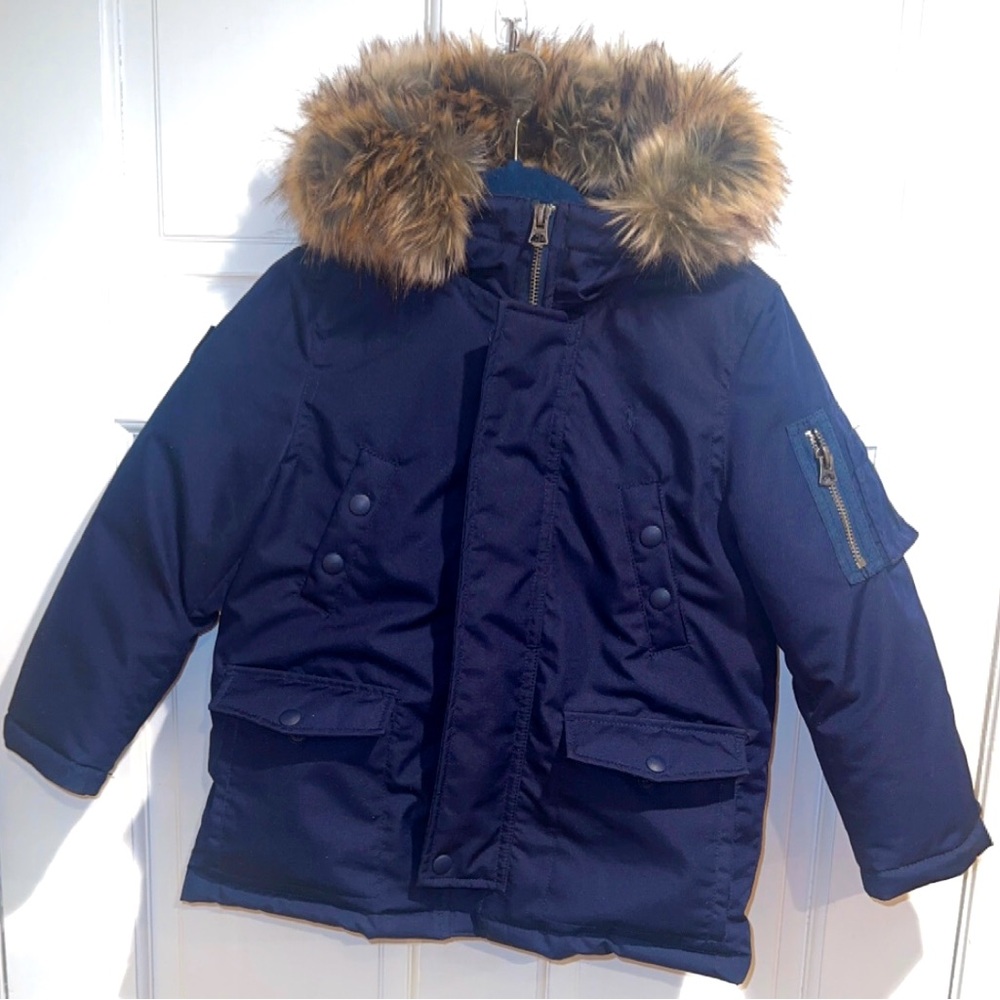 POLO RALPH LAUREN
Little Boy's Faux Fur-Trim Parka - Size 5 Boys